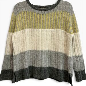 Peruvian Link Alpaca Collection 100% Alpaca Colorblock Sweater S/M